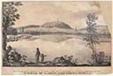Vue de Monument National et Religieux Érigé sur la Montagne de St. Hilaire de Rouville, Canada et Béni par Mgr. De Forbin-Janson, Évêque de Nancy 1841