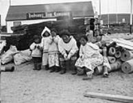 Group of Inuit outside the Hudson's Bay Company store September 1946