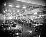 Interior of an unidentified cafeteria or restaurant in Art Deco style ca 1920s