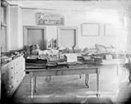 Display of stock samples for the "Nonpareil" velvet company ca. 1920s