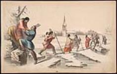 Indians Crossing the Ice 1845