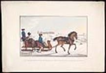The Governor of Red River driving his family on the River in a Horse Cariole 1825