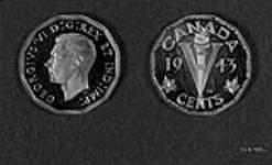Graphic of Wartime 'V' Nickels made of Copper, Tombac or Steel to save nickel