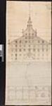 [Palais de Justice à St. Hyacinthe - esquisses architectorales]. A St. Hyacinthe en 10bre, 1833. A.A. Papineau, Arpt. [architectural drawing] 1833