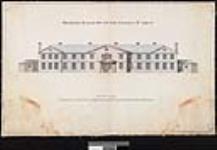 Proposed elevation of the chateau St. Louis. John B. Duberger, Royal Military Surveyor & Draftsman, Quebec, 1808. A.M. Edmonds. [architectural drawing] 1808