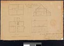 Plan, section and elevation of the Engineers Office, Kingston, U.C. (No. 42). [architectural drawing] 1824