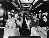 Interior of dining car Canadian Northern Ry c. 1920
