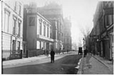 Leinster Terrace looking toward Bayswater, Kensington Garden. Taken opposite Craven Hill Garden 23 Jan. 1944.
