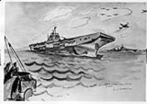 H.M.C.S. Warrior, March 31/46, off Halifax 31 Mar. 1946.
