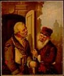 Untitled - Two men meeting at door 1868
