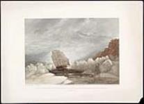 HMS Investigator Running Through a Narrow Channel in a Snow Storm, Between Ground and Packed Ice July 1854