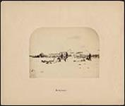 [H.Y. Hind Expedition - 1857-58] Dog carioles; part of the Expedition returning to Crow Wing by the winter road 1857-1858.