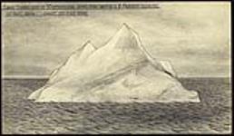 Large iceberg seen on Newfoundland Bank from deck of S.S. Faraday close to 2nd July 1894. About 150 feet high July 2, 1894