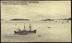 Halifax Harbour looking south. Nova Scotia. Cable ship Faraday coaling August 10, 1900