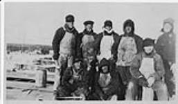 December 22/27 on top of water tank at Gilliam Post. Mile 327 Hudson Bay Railway. 48 degrees below zero, Jack Denoon 22 Dec. 1927.