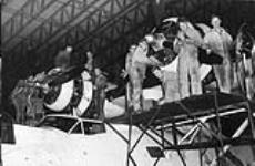 Groundcrew servicing Consolidated Canso A aircraft 9739 of No.162 (BR) Squadron, R.C.A.F. [graphic material] : Reykjavik, Iceland, 8 September 1944 September 8, 1944