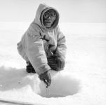 Chief "Kannayuk" (Michel) ice fishing Summer 1963