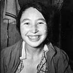 [Lizzie Ittinuar, who was married to Inuit Special Constable Ollie Ittinuar, Igluligaarjuk] Original Title: Wife of the Special constable at Chesterfield Inlet 1950.