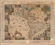 L'Amerique divisee selon l'etendue de ses principales parties [document cartographique] : et dont les points principaux sont placez sur les observations de Messieurs de l'Academie Royales des Sciences dressée par N. De Fer ... ; gravée par H. van Loon 1698.