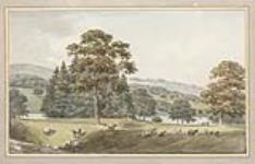 Looking towards the lake from Lord Amherst's House (Montreal, Kent); proposed changes 1812