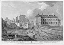 A View of the Bishops House with the ruins, as they appear up the Hill from the Lower to the Upper Town September 1, 1761