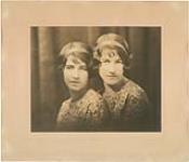 Double Portrait of Deirdre Hurst (du Prey) and Phyllis Hurst (Leonard), by Artuna photographic Studio of Vancouver [graphic material] ca. 1920's.
