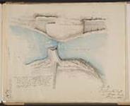 No 3, State of the Dam, 1st March, 1828, after the rubble and log bridge was carried away [cartographic material] 18 June 1829.