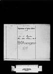 CAPE CROKER AGENCY - APPLICATIONS TO PURCHASE LOT 11, CON. 20, AMABEL TOWNSHIP 1908