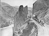 Cariboo Road along the Fraser River canyon [between 1872-1876].