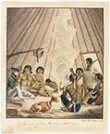 Inside of an Indian Tent 1824
