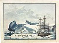Occupation of the Unfortunate Colonists within sight of a Mass of ice of 5700 [metres], June 30, 1821 30 juin 1821