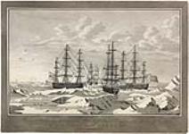 Rencontre du Prince of Wales et de L'Eddystone, bâtiments de la Compagnie de la Baie d'Hudson, avec les vaisseaux Hecla et Griper du Capitaine W.E. Parry 15 July 1821