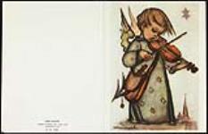 Angel playing Violin, Chrismas Card, Himmel New York