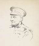 Profil d'un soldat en uniforme 1916