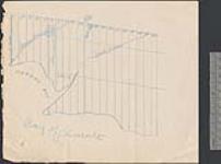 [Tyendinaga Reserve no. 38. Plan showing lots at Tyendinaga Indian Reserve, Ont. on either side of Mud Creek where it empties into Hungry Bay and the Bay of Quinte east of the Salmon River, applied for by Mr. Deroche] [cartographic material] [1900]