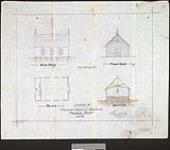 Drawings of proposed Council House at Tobique Point, N.B. [architectural drawing] / R. Sinclair, Actg. Dm 1889.
