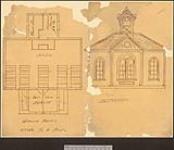 [Plan adopted by the Six Nations School Board for a school building] [architectural drawing] [1885]