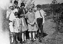 Mrs. Israel Hoffer and children - Sonnenfeld Colony, Saskatchewan 1926.