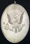 Médaille E Pluribus Unum (L'union fait la force) montrant George Washington, remise à des Amérindiens en gage de paix n.d.