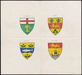 Proposed Coats of Arms for the Provinces of Ontario, Quebec, Nova Scotia and New Brunswick 1868
