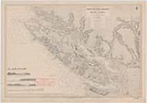 Vancouver Island and adjacent shores of British Columbia [cartographic material] / surveyed by Captn. G.H. Richards R.N.; assisted by Lieut. R.C. Mayne, J.A. Bull, D. Pender, E.P. Bedwell, Masters; W. Blakeney, Paymaster; J.T. Gowlland & G.A. Browning, Sec. Masters; & E. Blunden, Mast. Assist., 1859-65 25 Sept. 1865, 1944.