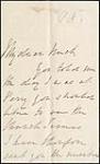 Correspondence with niece Elizabeth Chellingworth and nephew Arthur Hallen 1868