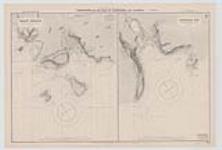 Harbours on the coast of Labrador and Quebec. Blanc Sablon [and] Forteau Bay [cartographic material] / surveyed by Staff Commander W.F. Maxwell R.N., assisted by Staff Commanders F.W. Jarrad & P.H. Wright R.N., 1890 16 Nov. 1891, 1950.