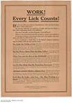 Work! Every Lick Counts! 1914-1918