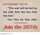 Kitchener Says: You May be That Man 1914-1918