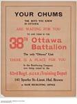 Your Chums, the Boys You Knew in Ottawa are Waiting for You 1914-1918