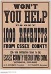 Won't You Help Us Get 1000 Recruits 1914-1918
