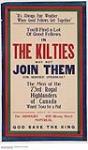 You'll Find a Lot of Good Fellows in the Kilties 1914-1918