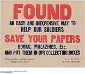 Found, Save Your Papers 1914-1918