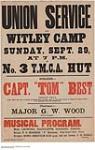 Union Service for Witley Camp at the Y.M.C.A. Hut 1914-1918